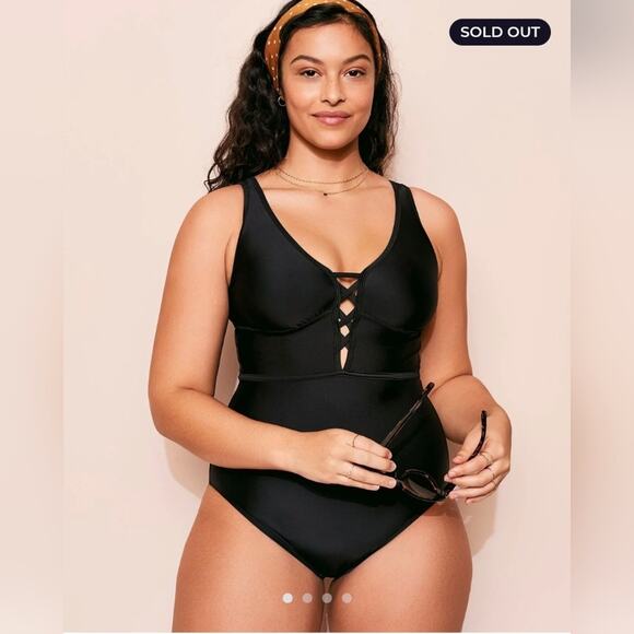 Adore Me | NWT | Black One-Piece Swimsuit | Size 2X - Picture 6 of 14